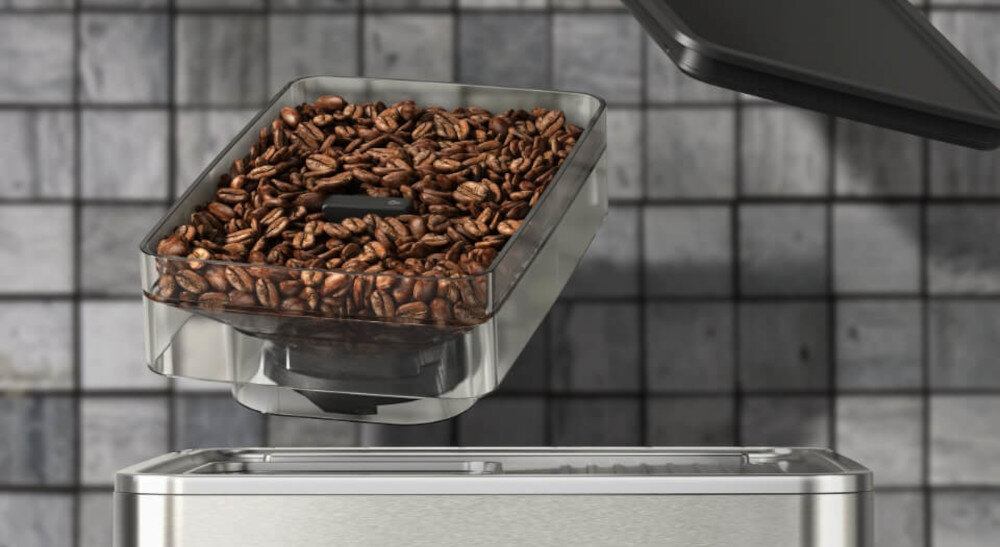 Ekspres KITCHENAID 5KES6551ECA Wygoda i duża pojemność zbiornik na wodę do 33 kaw espresso ziarna kawa uzupełnienie wymiana