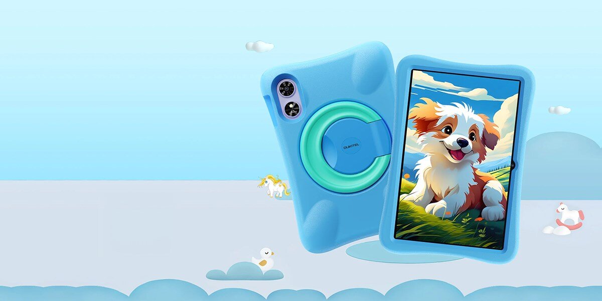 Tablet OUKITEL OT6 Kids przód i tył etui