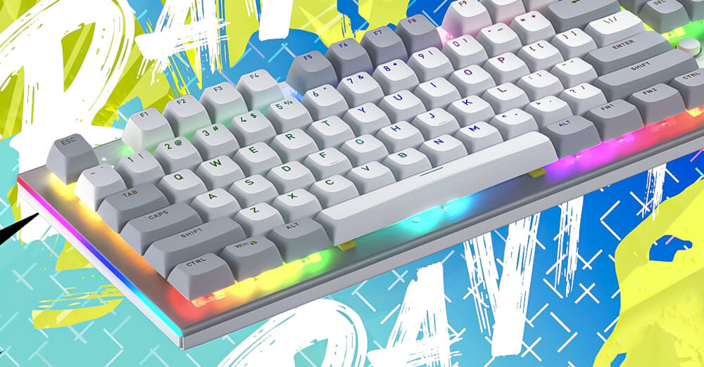 Klawiatura HATOR Gravity TKL HTK560
wygodne keycapy z profilem OMA wykonane z materiału ABS, specjalna faktura, klawiatura pod skosem