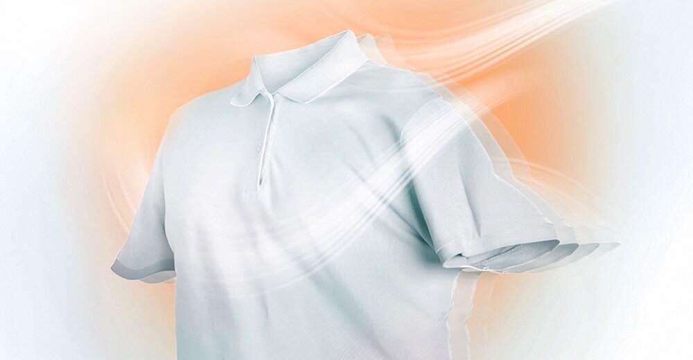 PRALKO-SUSZARKA HISENSE WD3M841BWI PL zdjęcie poglądowe wizualizacja biała koszulka t-shirt bluzka kołnierzyk Wybierz poziom wysuszenia trzy poziomu Bardzo suche do szafy do prasowania grube włókna