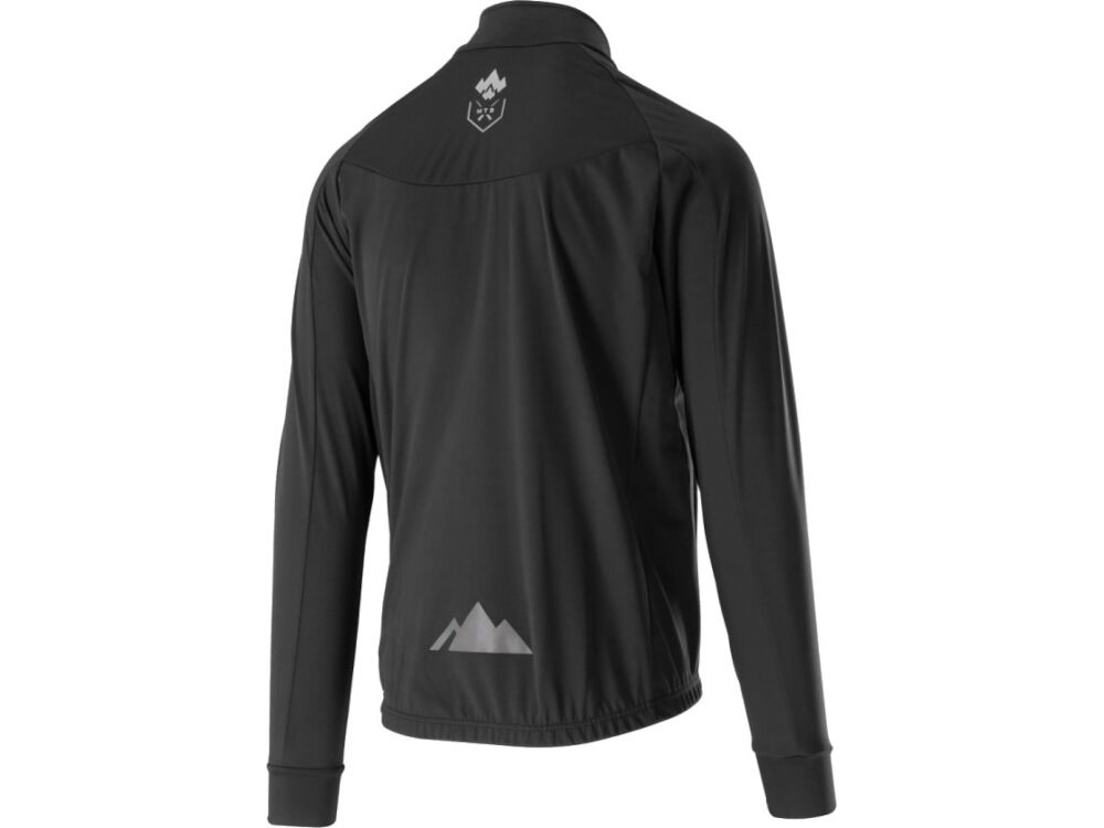 Kurtka rowerowa KROSS Veturo (rozmiar XL) Czarny kurtka na białym tle widoczna od tylu pod skosem rozmiar XL dla osób o wzroście 174–180 cm obwodzie klatki piersiowej 98–101 cm talii 79–82 cm bioder 108–112 cm precyzyjne dopasowanie ergonomiczne proporcje elastyczny materiał kurtka pozostaje na miejscu nawet podczas dynamicznej jazdy