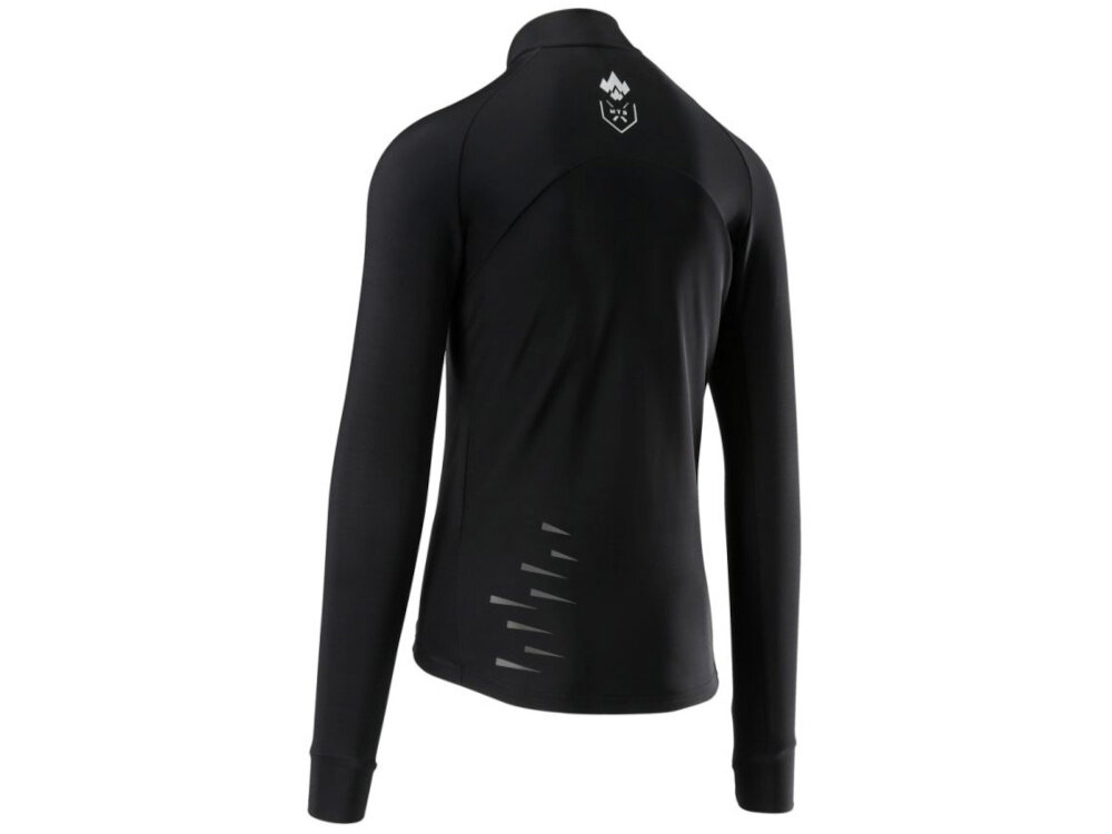 Kurtka rowerowa KROSS Grundo (rozmiar XL) Czarny kurtka na białym tle widoczna od tyłu pod skosem rozmiar XL dla osób o wzroście 174–180 cm obwodzie klatki piersiowej 98–101 cm talii 79–82 cm bioder 108–112 cm ergonomiczne proporcje i elastyczny materiał wygoda kontrola nad rowerem skuteczna ochrona