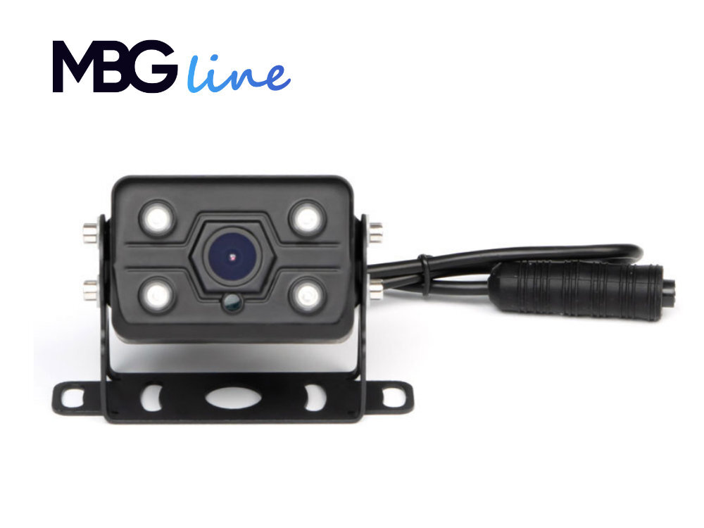 MBG LINE 607T2 monitora HQ4 montażowi Plug & Play zasilanie do 35 V - kamera na białym tle