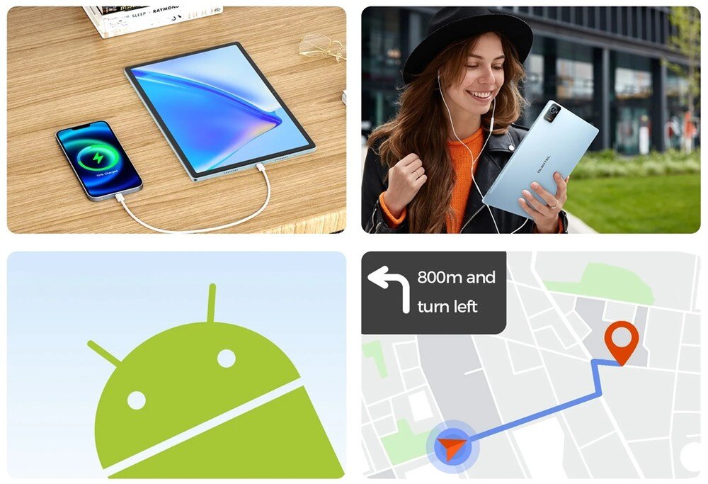 Tablet OUKITEL OKT3 ikony funkcji