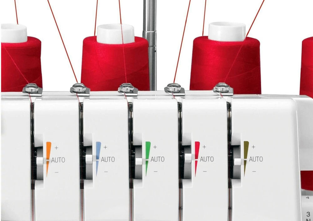 Owerlok SINGER 14T968DC zaawansowana maszyna wszechstronna wysoka jakość obsługa wielu nici oraz igieł szeroki zakres zastosowań