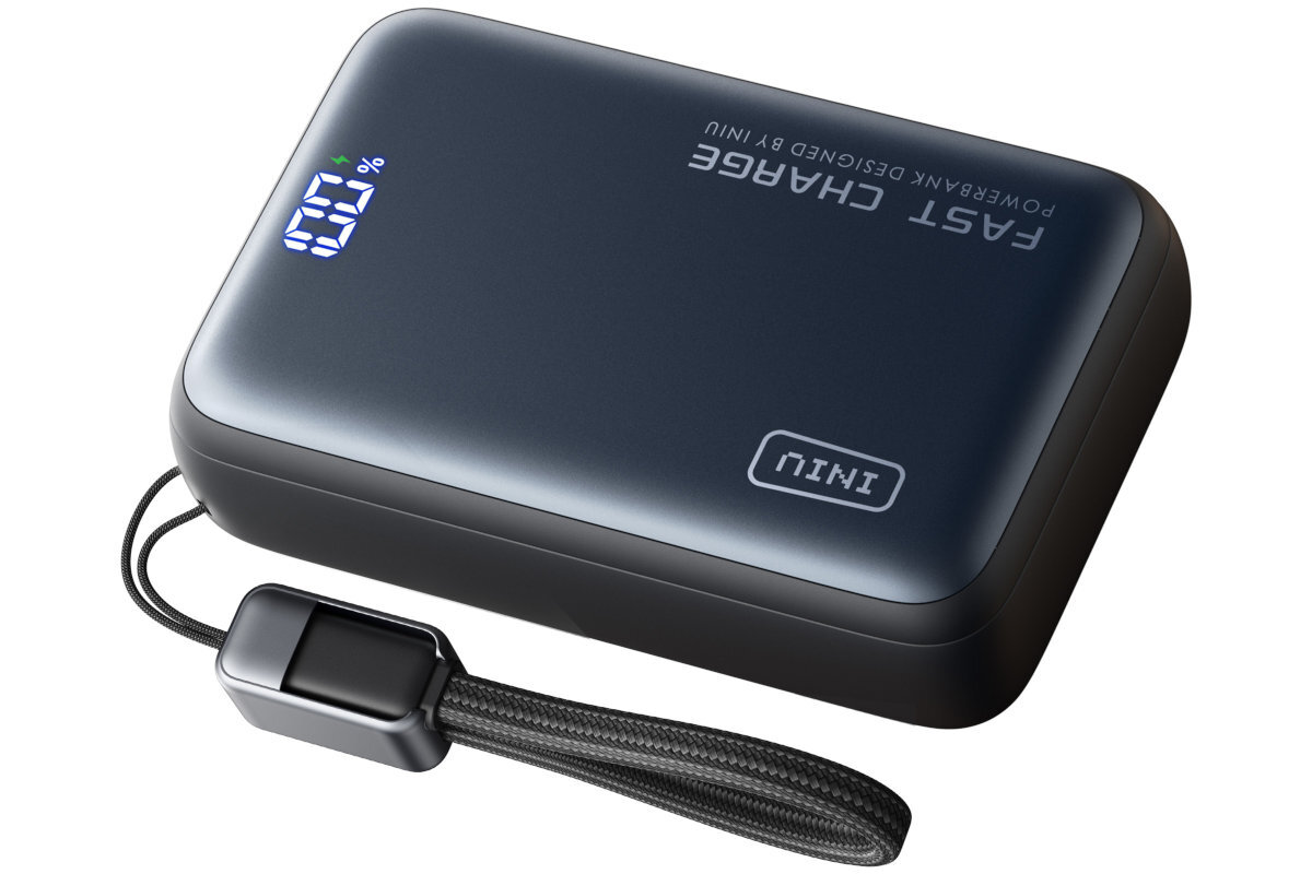 Powerbank INIU Leopard Power 25000 mAh  smartfon, tablet słuchawki czy smartwatch - powerbank na białym tle