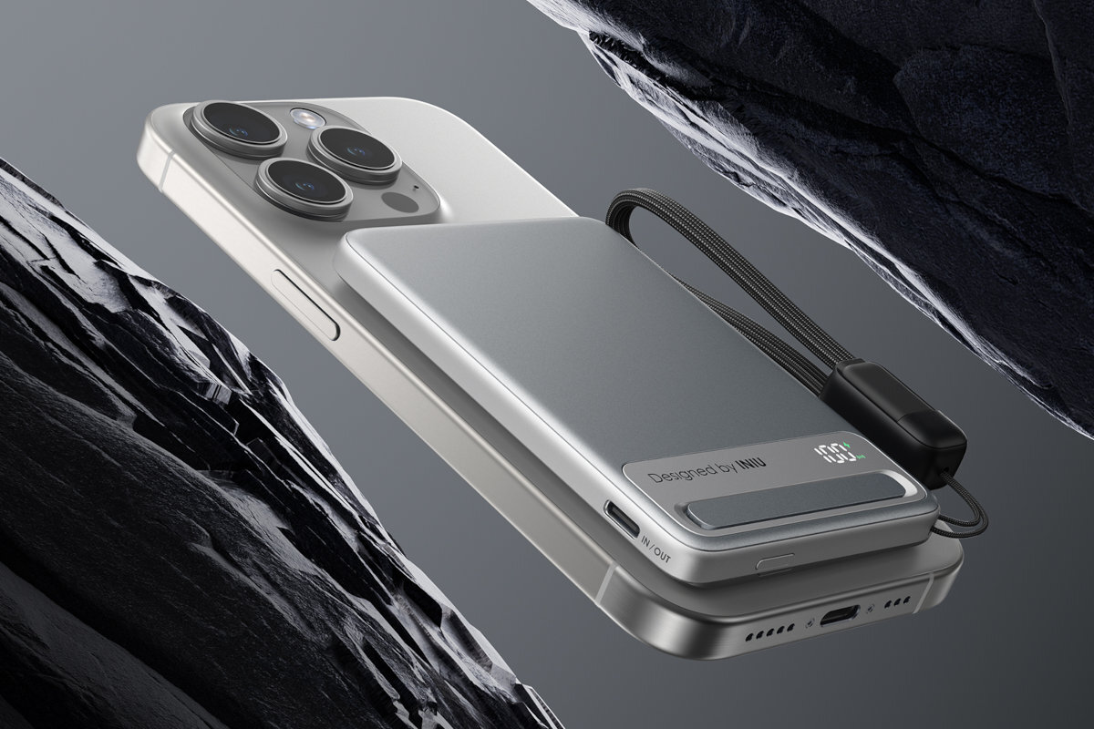 INIU MagPro Slim 5000 mAh 0,9 cm grubości iPhone’a 9,9 x 6,7 x 0,9 cm - powerbank przyczepiony do plecków telefonu