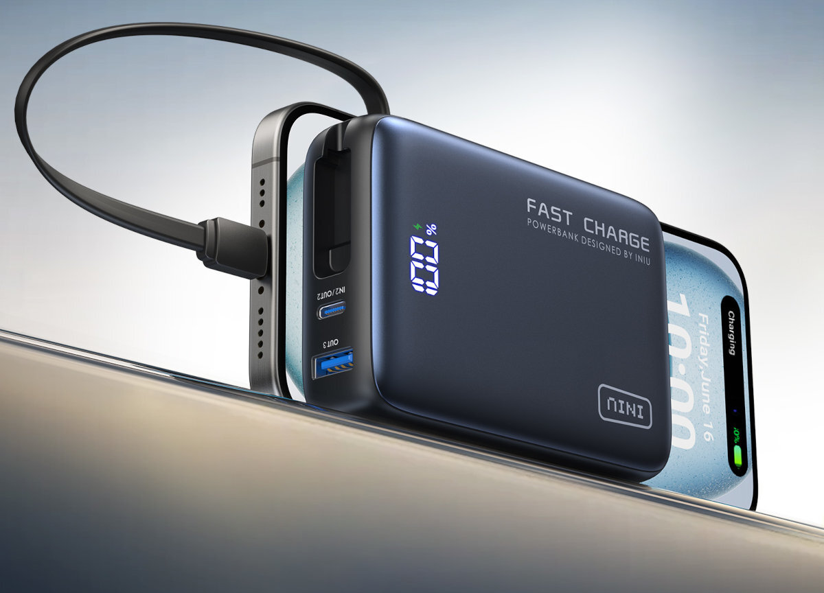 INIU Pocket Power 20000 mAh - powerbank z telefonem