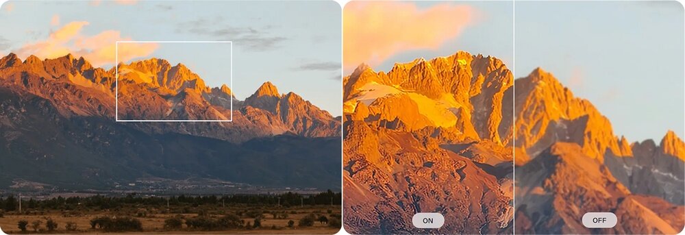 Smartfon OPPO Reno 13 FS 5G porównanie 2 zdjęć