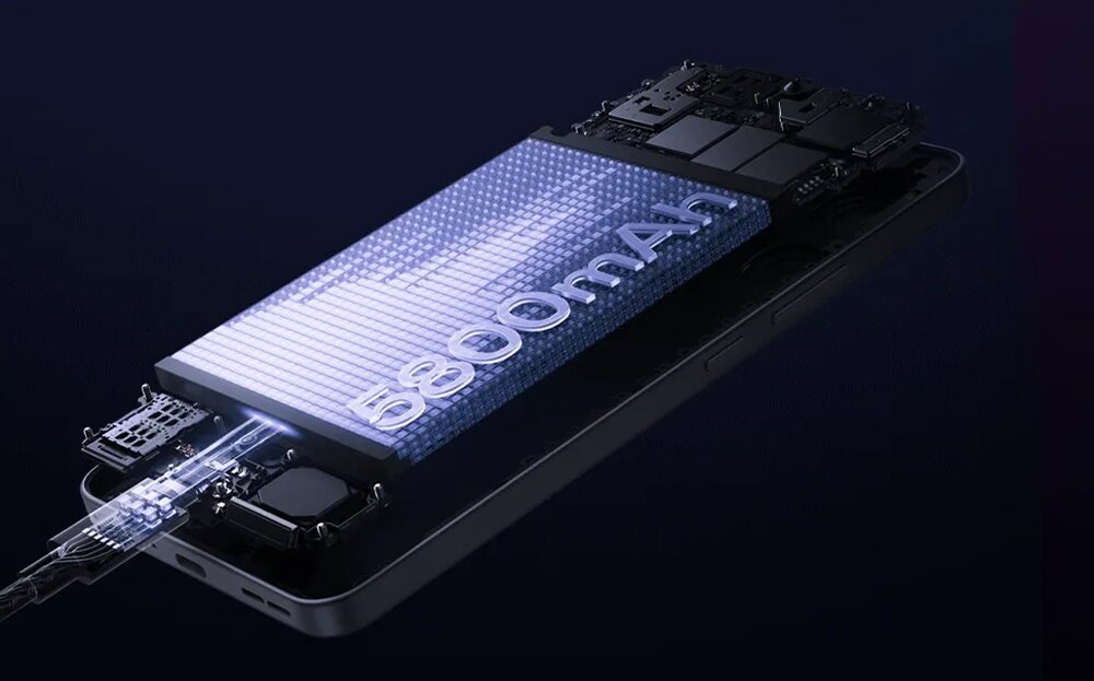 Smartfon OPPO Reno 13 F 5G  wizualizacja baterii 