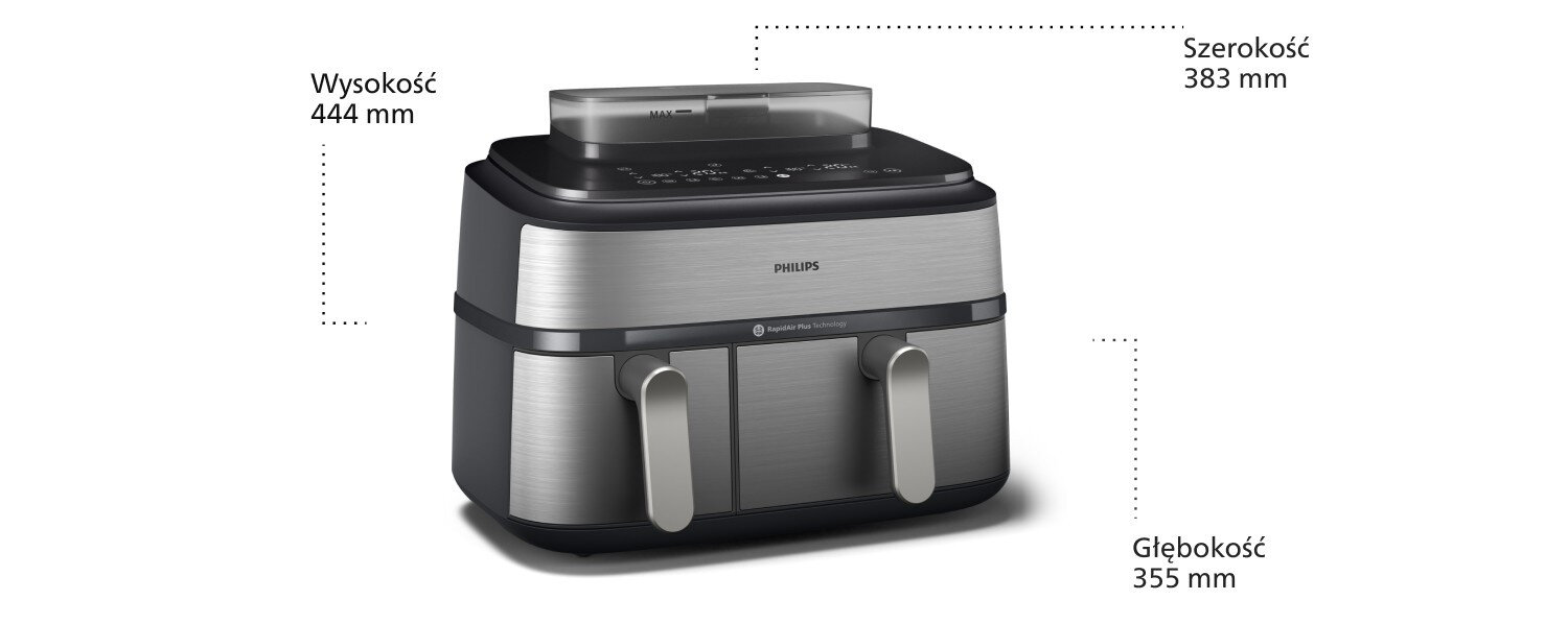 Philips Dual Basket seria 5000 z Technologią AirSteam NA555/00 Philips Dual Basket seria 5000 z Technologią AirSteam NA555/00