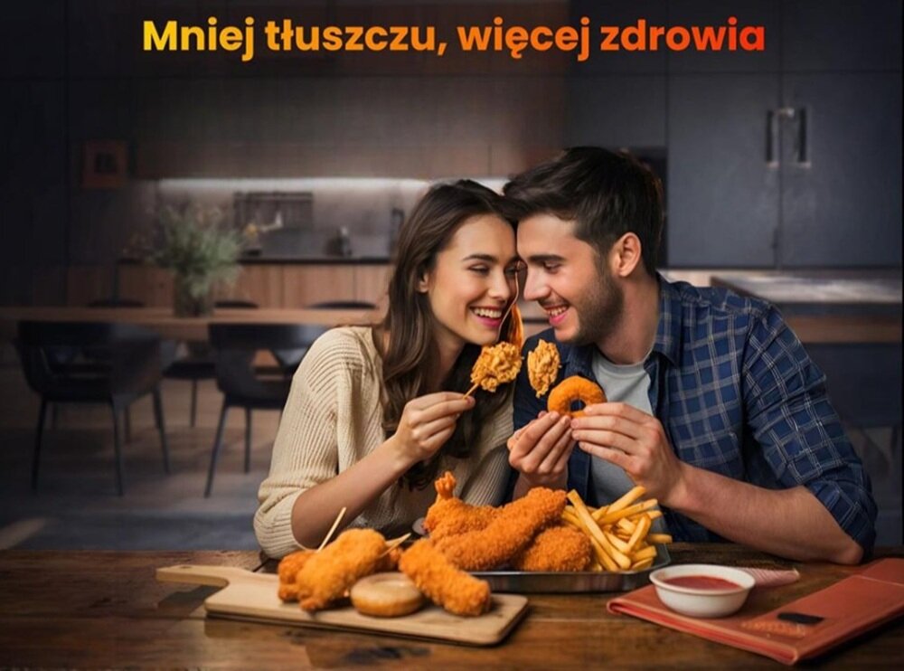 Air Fryer Frytkownica beztłuszczowa EXTRALINK Home SJ-500 zdrowe, smaczne i lekkie posiłki, proste i szybkie przygotowanie, oszczędność energii, lepsze samopoczucie