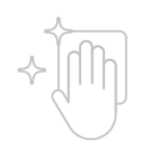 ikonka ręki ze ściereczką