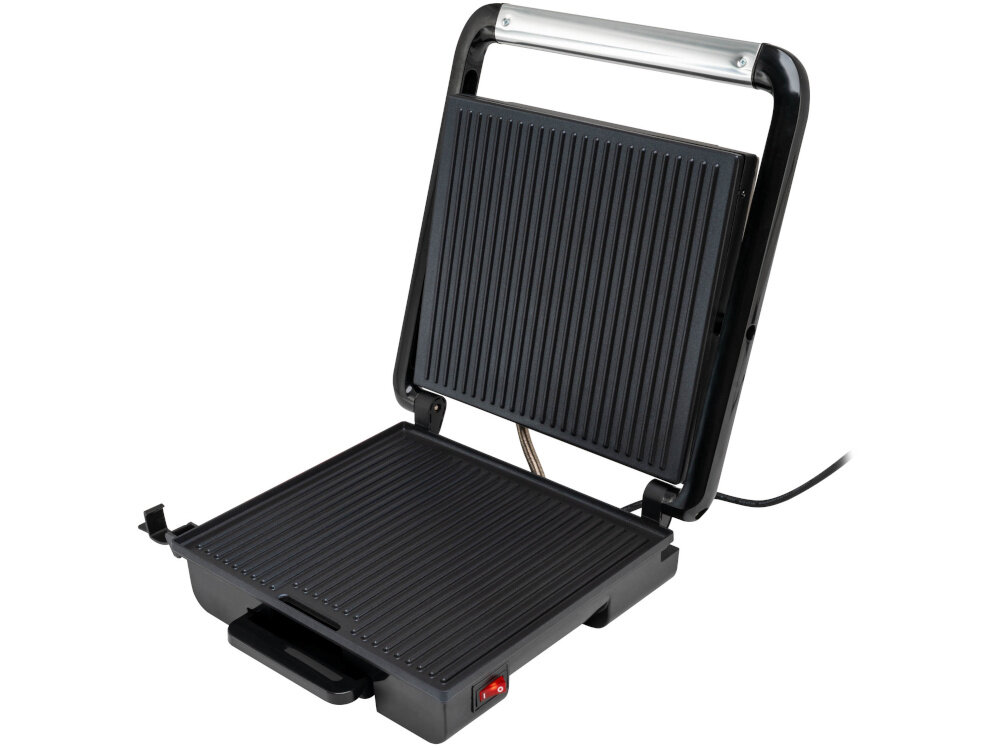 Grill elektryczny GÖTZE & JENSEN GL500X otwarty grill na białym tle powłoka brak tłuszczu