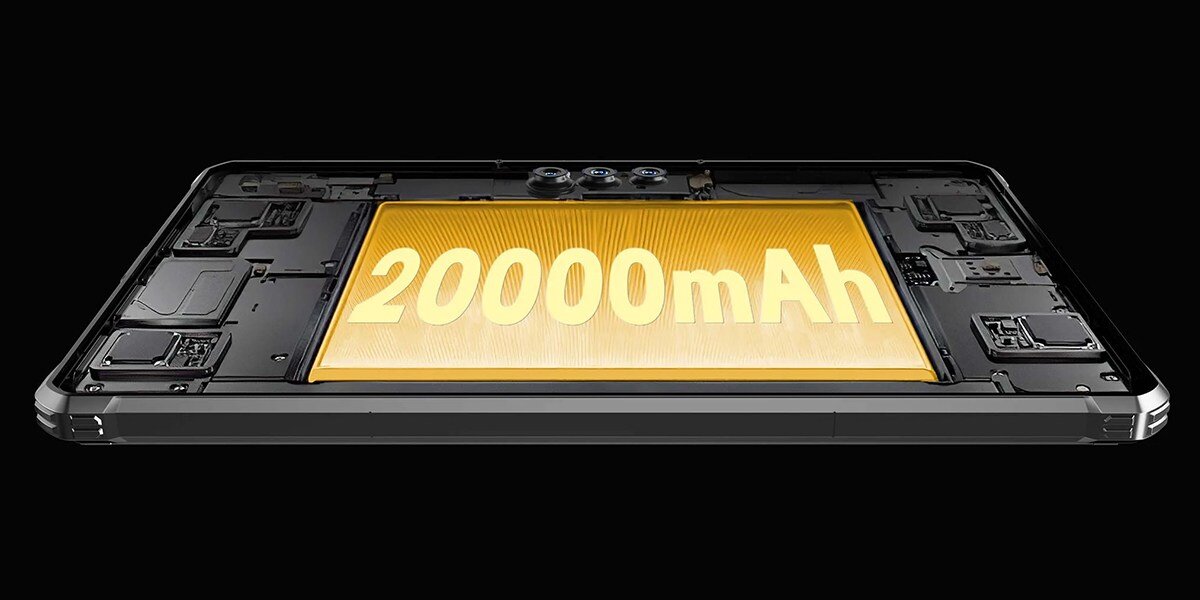 Tablet OUKITEL RT8 wizualizacja pojemności baterii