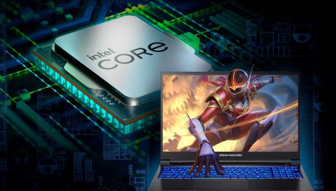 Laptop DREAMMACHINES RX5070TI - Procesor Intel Core i9-13900HX w laptopie DREAMMACHINES RX5070TI, zapewniający wysoką wydajność obliczeniową. Intel Core i9, rdzenie P-core i E-core