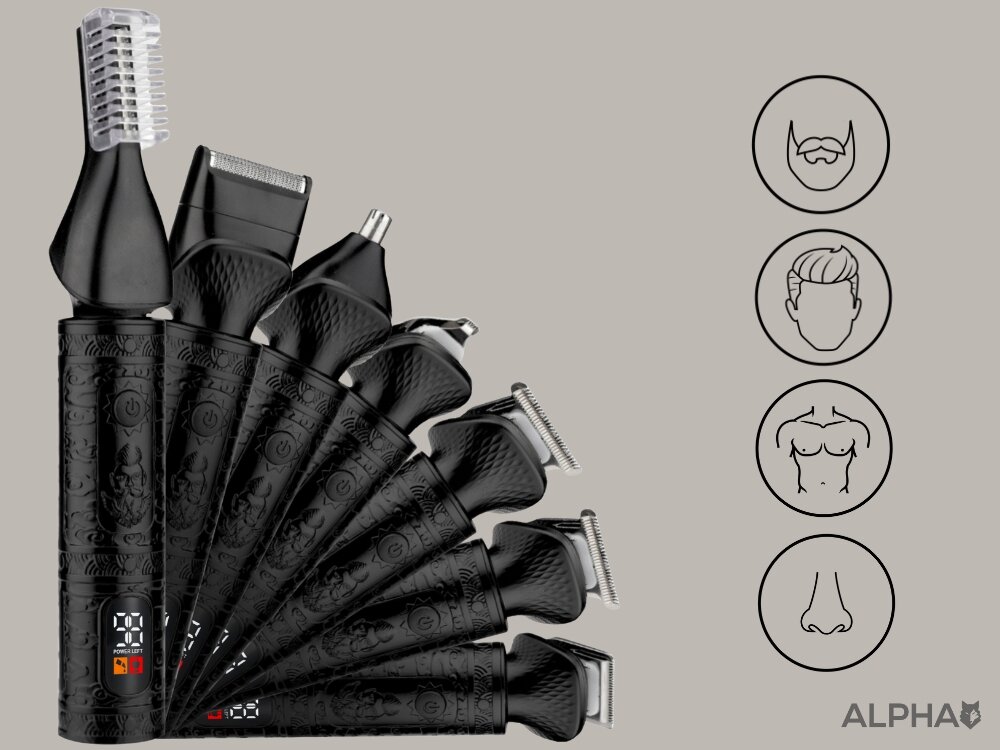 Trymer ALPHA ABS-03 precyzyjne modelowanie zarostu, szybkie przycinanie włosów, bezpieczne usuwanie  niechcianych włosków