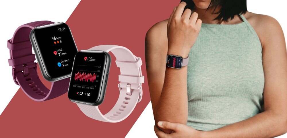 Smartwatch Bemi EXO kobieta i zegarki w dwóch kolorach