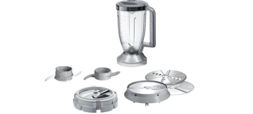 Robot kuchenny BOSCH MCM 68885 1250W z blenderem kielichowym wyposazenie mikser kielichowy tarcze tnace trzepaczka noze