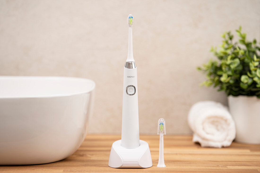 Szczoteczka soniczna ZELMER ZTB8010W Biały Wymienne końcówki 2 wymienne końcówki działanie wysoka higiena