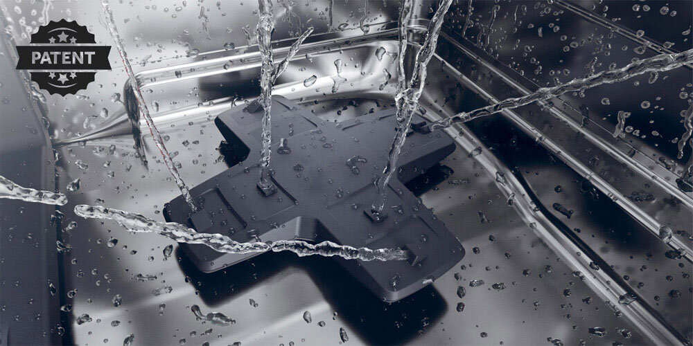 ZMYWARKA HAIER WASHLENS PLUS 2 XU 6B4M3PSX AI SMART zdjęcie lifestyle dno śmigło filtr System Powerwash dodatkowe strumienie wody efekty mycie dokładne większy przepływ