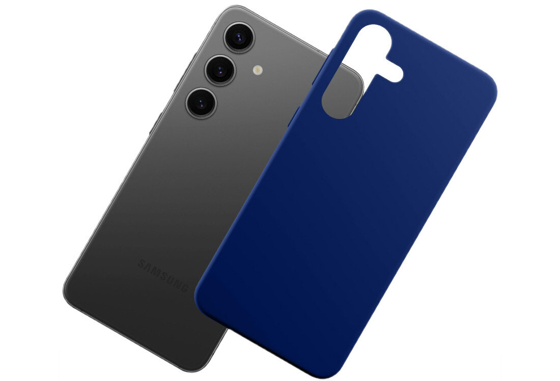 Etui 3MK Silicone Guardx do Samsung Galaxy S25 Niebieski ochrona bezpieczeństwo silikon wysoka jakość testy Military Grade wysoki współczynnik tarcia Komfortowe użytkowanie