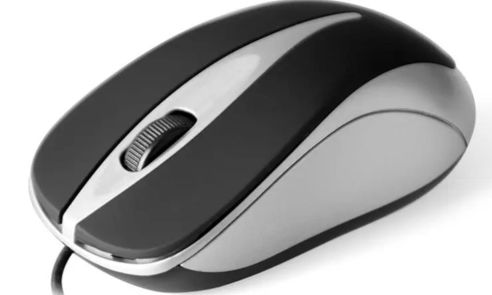 mysz Plano Srebrny - Sensor optyczny