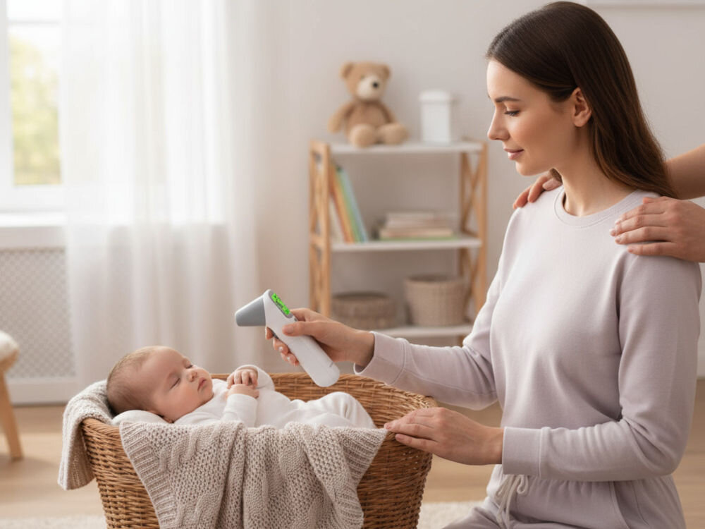 Termometr bezdotykowy GÖTZE & JENSEN AOJ-20A z trybem dla ciała i obiektów 0-100°C