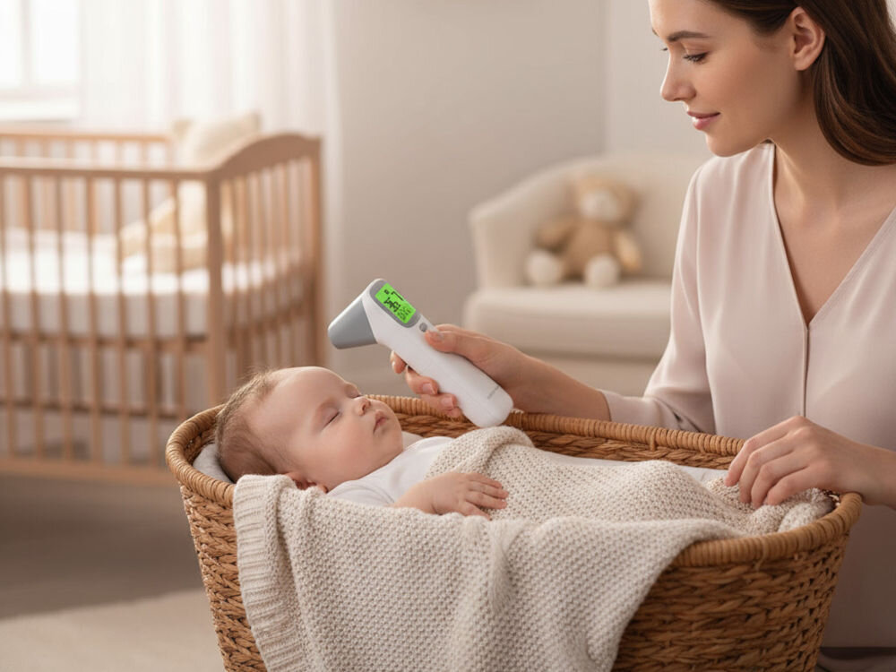 Termometr bezdotykowy GÖTZE & JENSEN AOJ-20A higieniczny bez kontaktu z ciałem