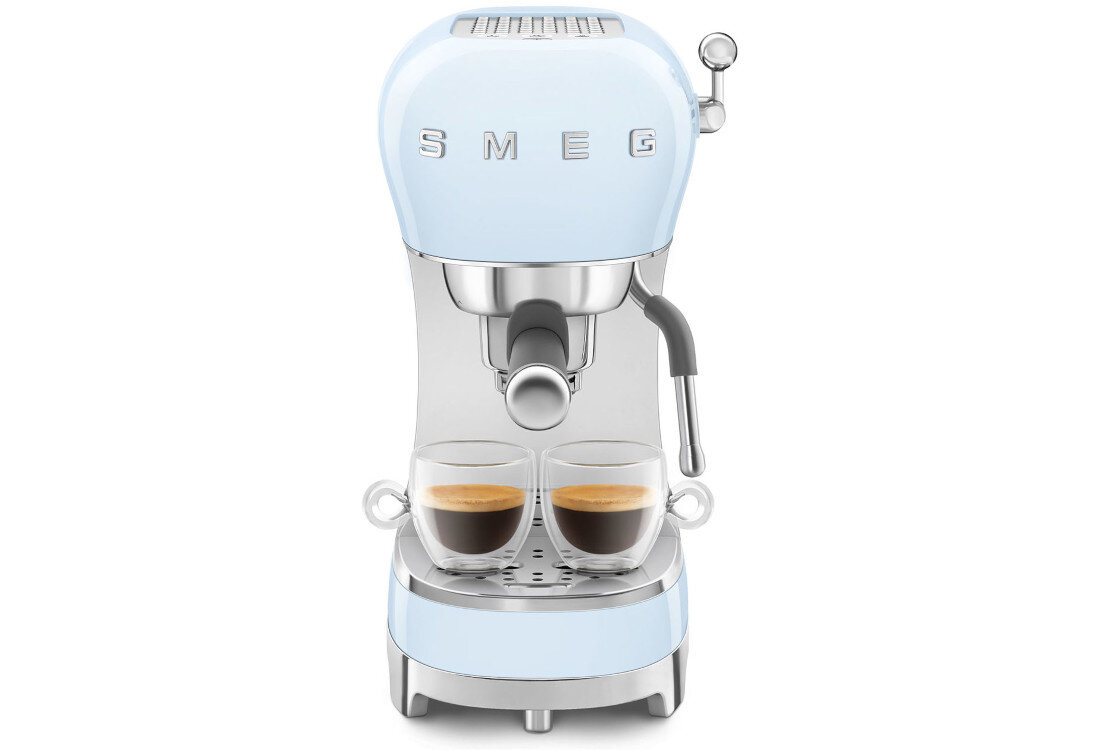 Ekspres SMEG ECF02PBEU Komfort obsługi czyszczenie Wyjmowana taca ociekowa Regulacja trybu czuwania czas