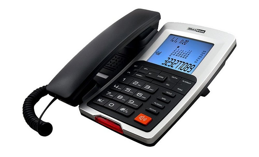 Telefon MAXCOM KXT 709 Grafitowo-srebrny opis