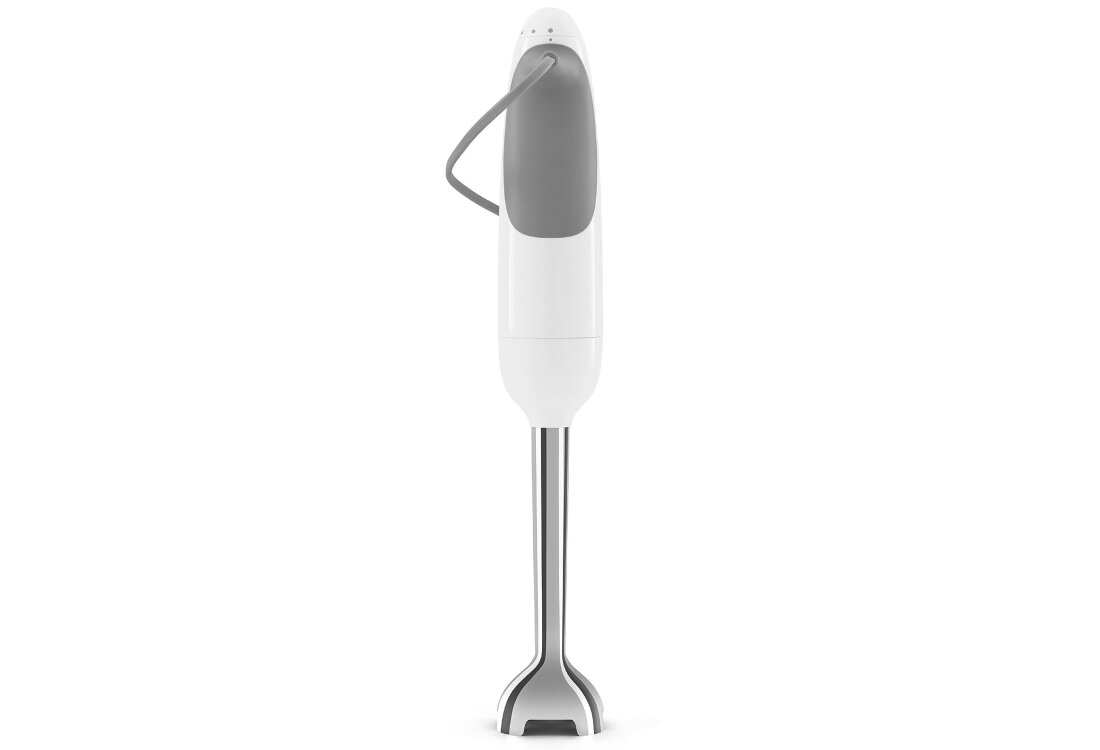 Blender SMEG HBF03WHEU Biały Ergonomiczny, antypoślizgowy uchwyt pewny chwyt wygoda użytkowanie komfort Pokrętło sterujące intuicyjne sterowanie