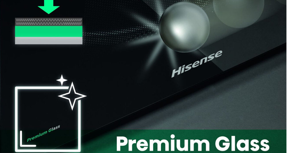 KUCHENKA MIKROFALOWA HISENSE H23MOBS4HI Szkło Premium gładka minimalistyczna maksymalne bezpieczeństwo