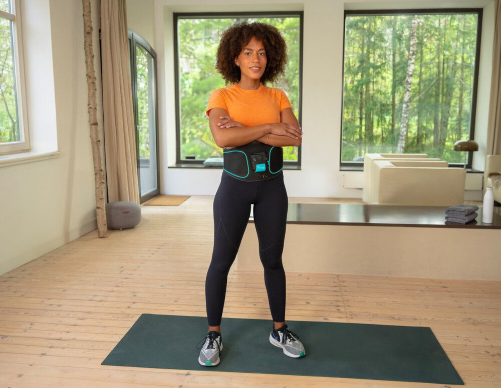 Elektrostymulator BEURER Corefit I Precyzyjne działanie EMS Cztery elektrody  przednie i boczne partie 