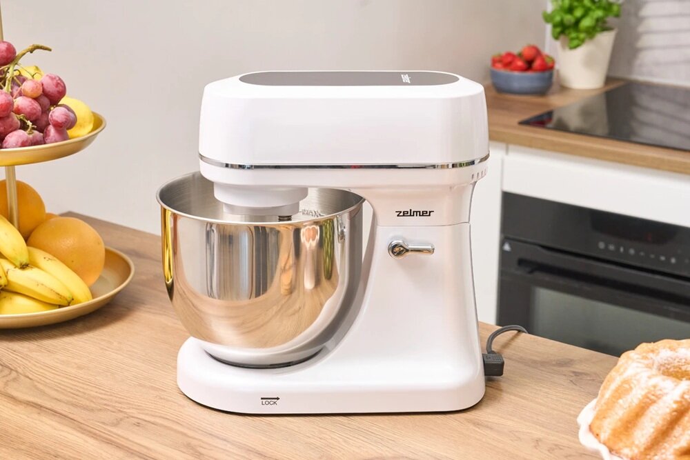 Robot kuchenny planetarny ZELMER ZKR2000 800W Super Silent 2 misy w zestawie robot na blacie kuchennym, wysoka moc, ubijanie piany, wyrabianie ciasta