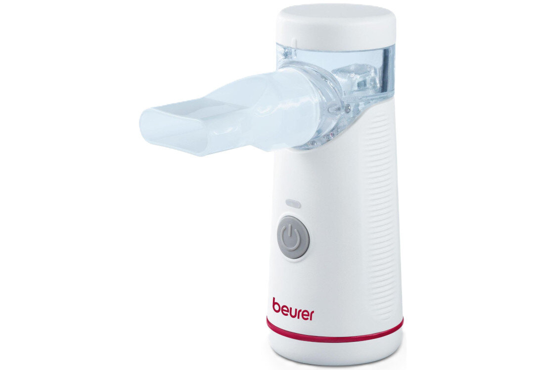 Inhalator nebulizator siatkowy BEURER IH 51 z membraną oscylacyjną Kontrola i pewność działania Dioda LED informacja wydajna nebulizacja Regulacja przepływu powietrza dopasowanie potrzeby leczenie profilaktyka
