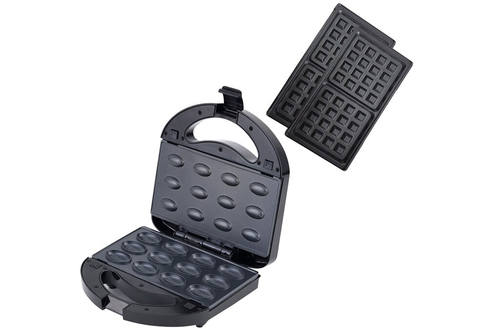 Opiekacz do kanapek LOVIO HOME LVSM001BK 6w1 płytki do gofrów i orzeszków, wypiekanie