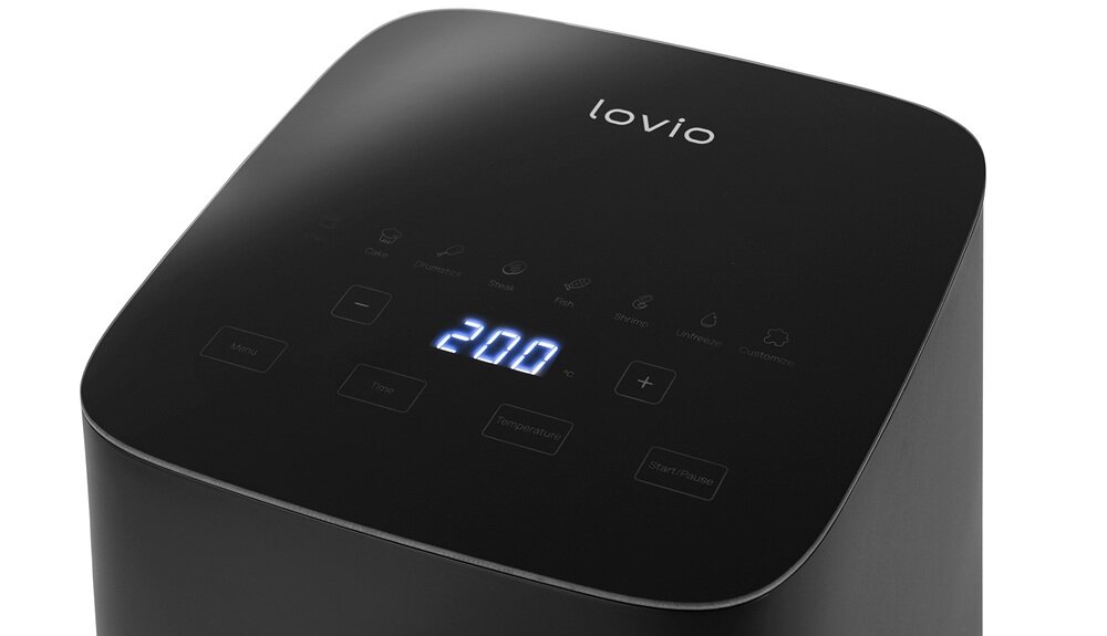 Air Fryer Frytkownica beztłuszczowa LOVIO HOME PureFry LVAF001BK 7 gotowych programów, łatwa regulacja temperatury