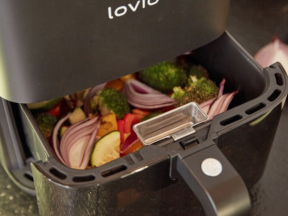 Air Fryer Frytkownica beztłuszczowa LOVIO HOME PureFry LVAF001BK zdrowe posiłki, cyrkulacja gorącego powietrza, równomierne gotowanie