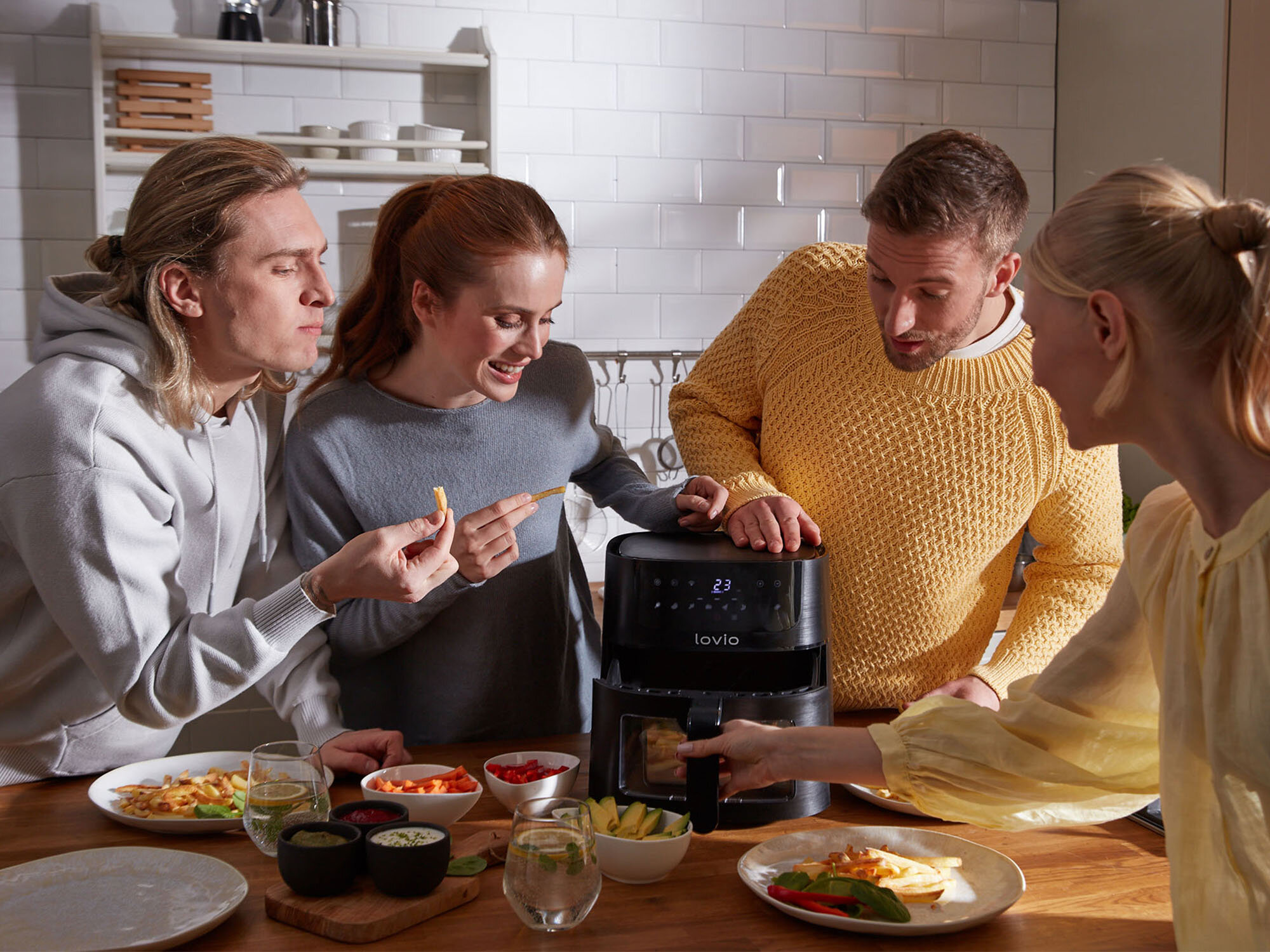 Air Fryer Frytkownica beztłuszczowa LOVIO HOME PureFry XL LVAF002BK kv początek opisu