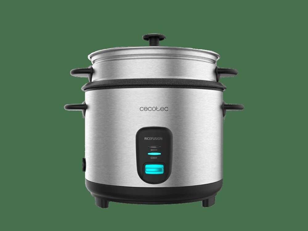 Ryżowar CECOTEC Ricefusion 7000 automatyczne podtrzmanie ciepła, świeży ryż o każdej porze, przezroczysta powłoka, antyposlizgowe nóżki, solidna stal nierdzewna