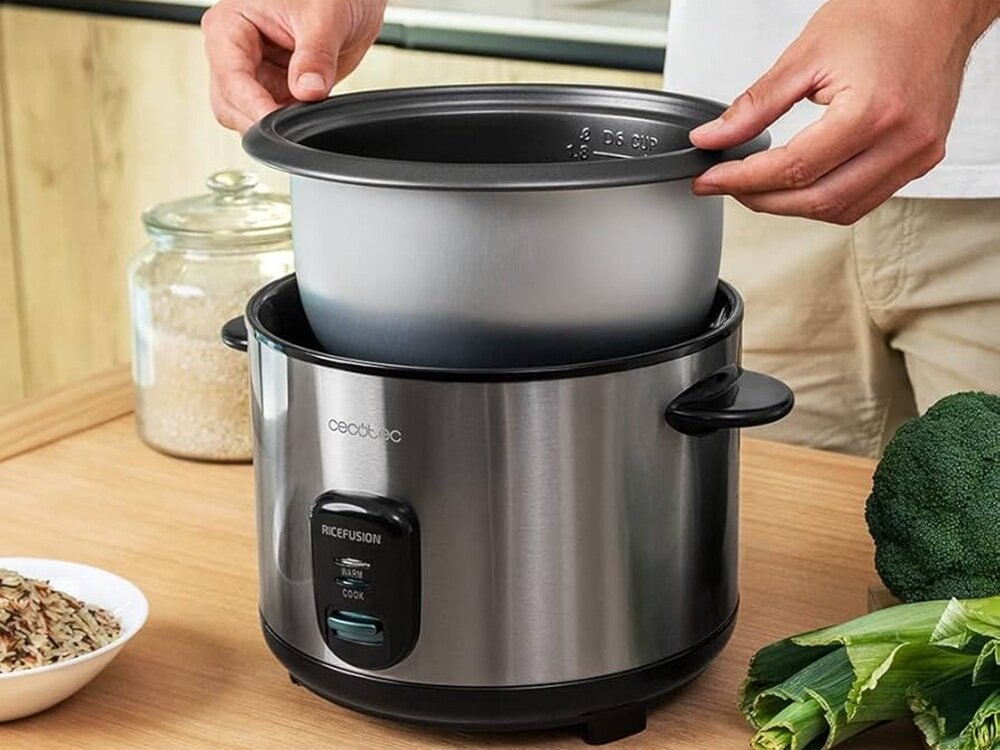 Ryżowar CECOTEC Ricefusion 7000 moc 700 W, bogaty zestaw akcesorii, szybkie i bezstresowe gotownie, wygoda, oszczędność czasu