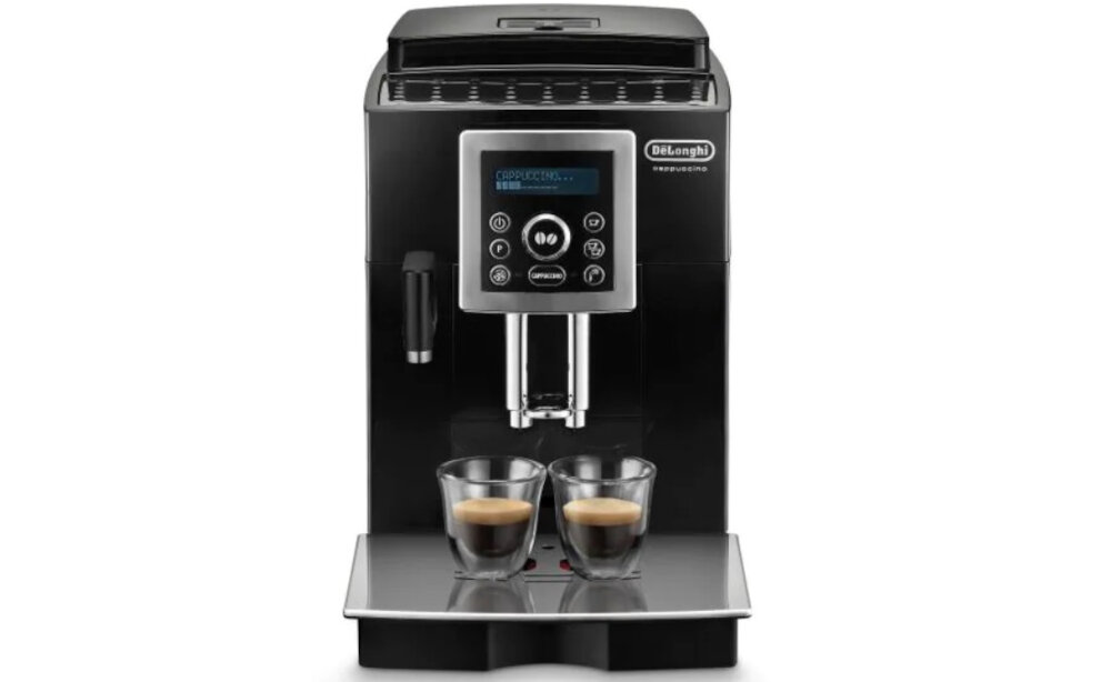 Ekspres DELONGHI ECAM 23.460.B Przygotowanie 2 espresso jednoczesnie