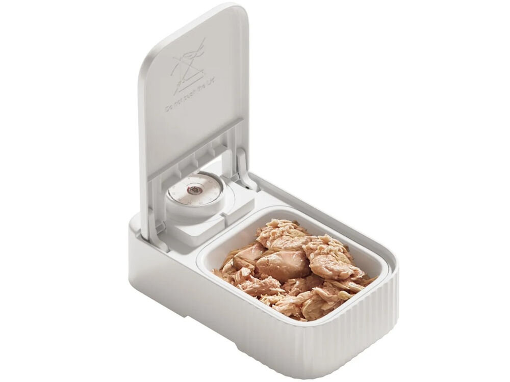 Automatyczny dozownik do karmy Petwant F22 porcjowanie kontrola porcji zasilanie bateria AA