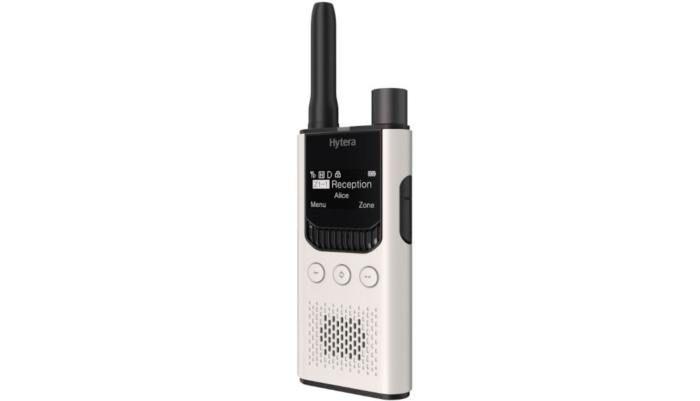 Radiotelefon HYTERA S1 Pro UHF - Ergonomiczna konstrukcja, Radiotelefon po skosie