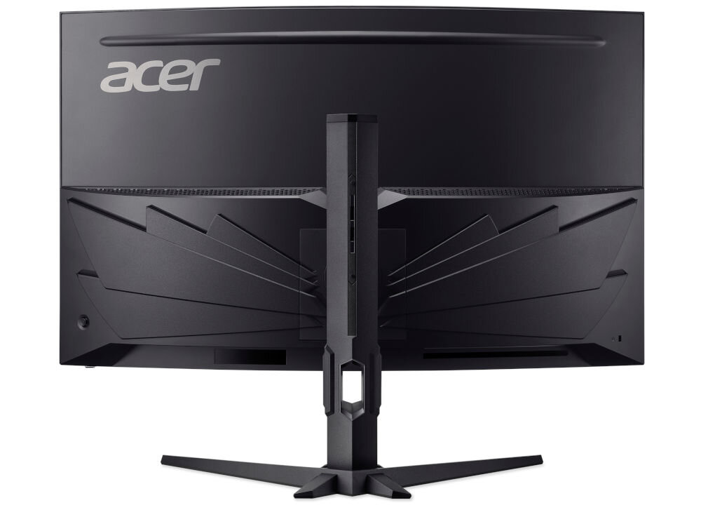Monitor ACER Nitro XZ323QKP1bmiiprx 31.5 cali 3840x2160px 165Hz 1 ms [VRB] Curved prezentacja tylnej obudowy monitora regulacja kąta nachylenia ekranu od -5° do 25° dostosowanie do indywidualnych preferencji standard VESA 100 mm montaż na uchwytach ściennych lub ramionach