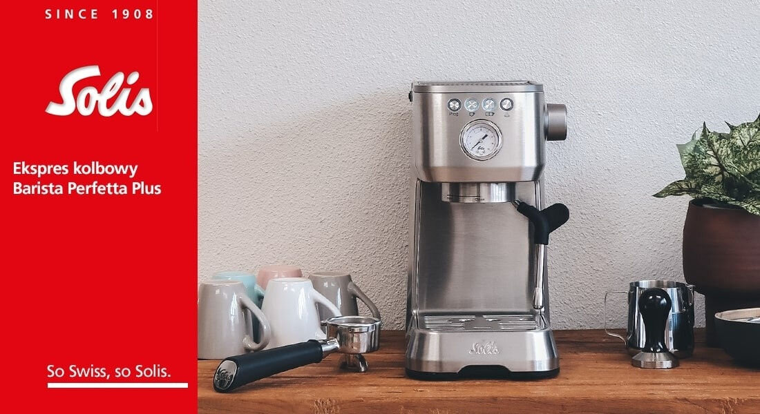 Ekspres SOLIS Barista Perfetta Plus Stal SOL98081 lifestyle wygląd wizualizacja prezentacja tło