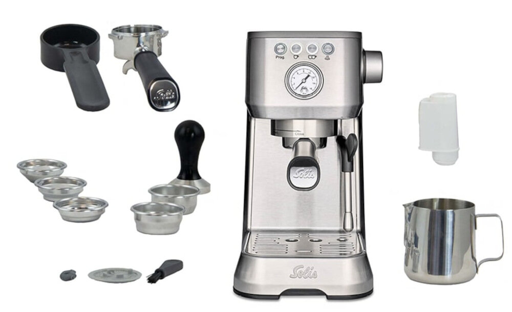 Ekspres SOLIS Barista Perfetta Plus Stal SOL98081 zestaw akcesoria komplet wyposazenie