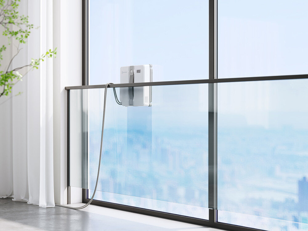 Robot do mycia okien ECOVACS Winbot Mini Szary Do różnych powierzchni małe przeszklenia duże okna