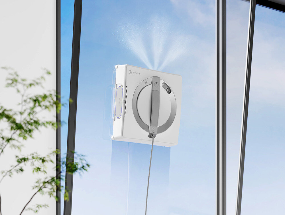 Robot do mycia okien ECOVACS Winbot W2 Pro  lifestyle tło wizualizacja wygląd design